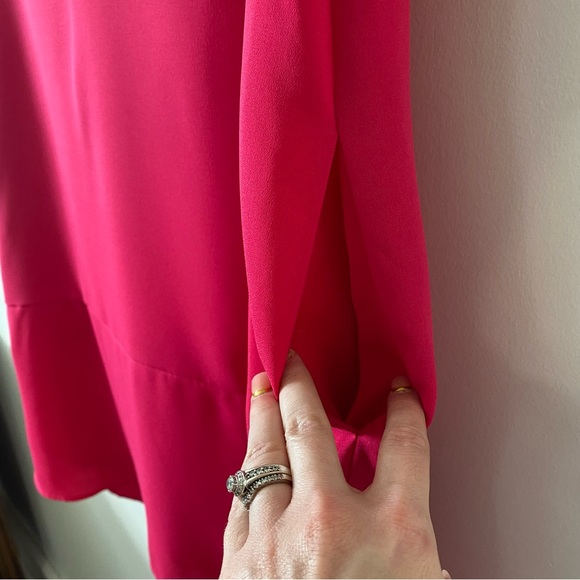 NWT CREMIEUX | Women’s Barbie Pink Short Sleeved Shift Dress with Pockets XSmall - Picture 6 of 9